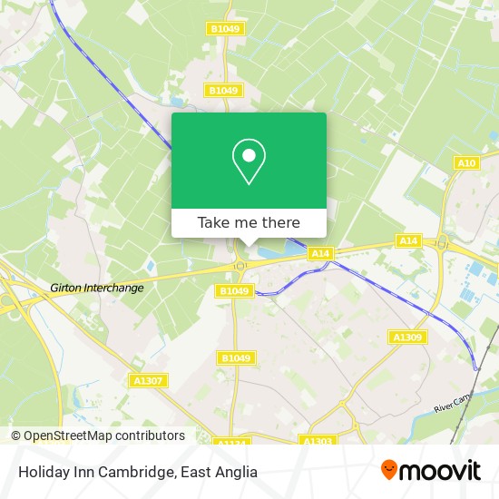 Holiday Inn Cambridge map
