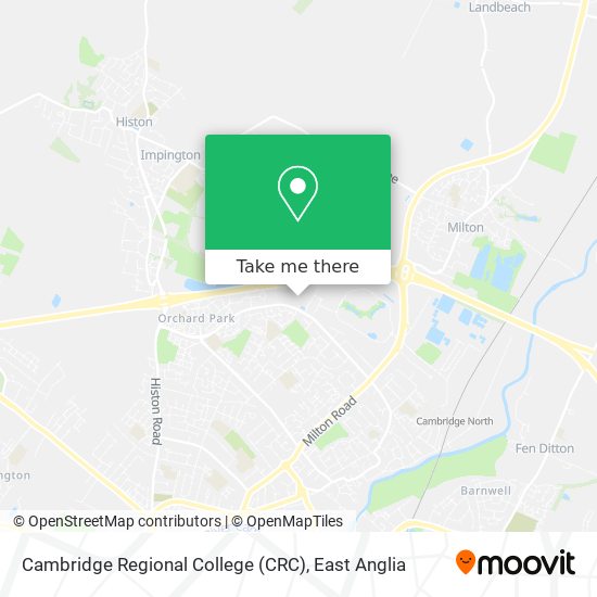 Cambridge Regional College (CRC) map