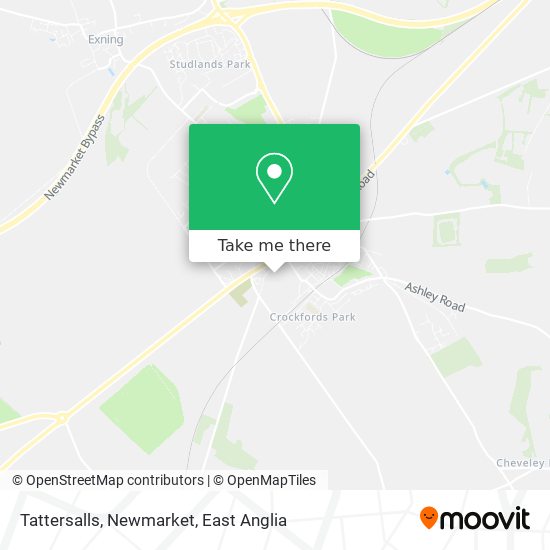 Tattersalls, Newmarket map