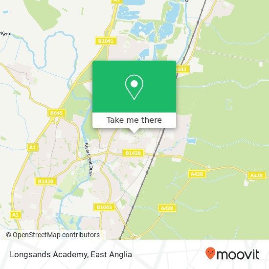 Longsands Academy map