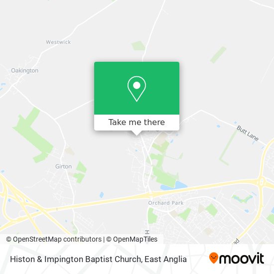 Histon & Impington Baptist Church map