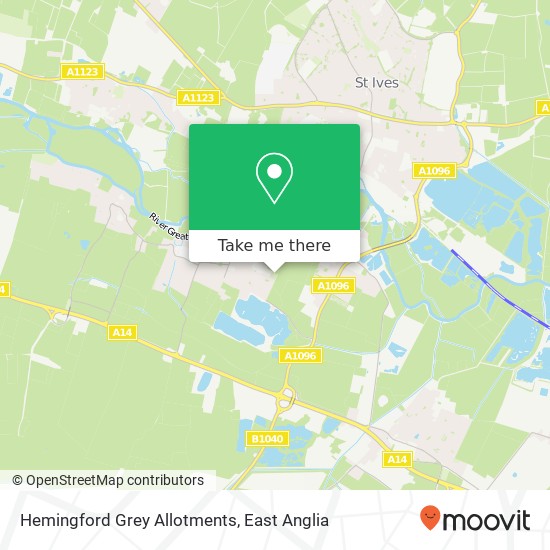 Hemingford Grey Allotments map