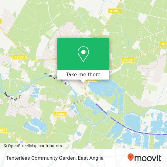 Tenterleas Community Garden map