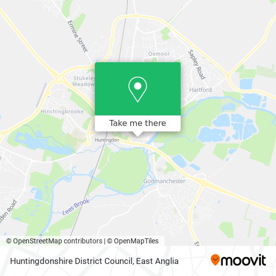 Huntingdonshire District Council map