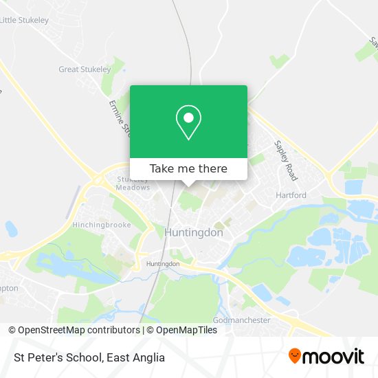 St Peter's School map