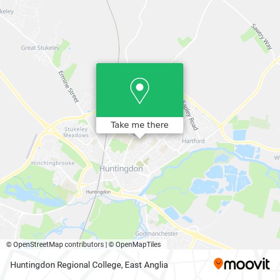 Huntingdon Regional College map