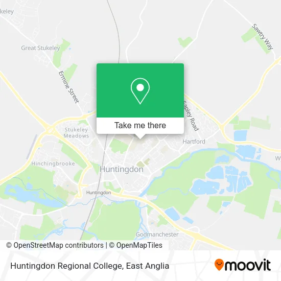 Huntingdon Regional College map