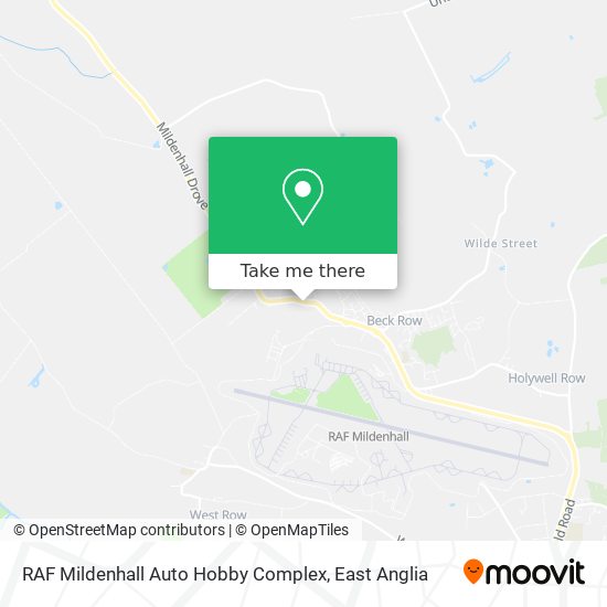 RAF Mildenhall Auto Hobby Complex map