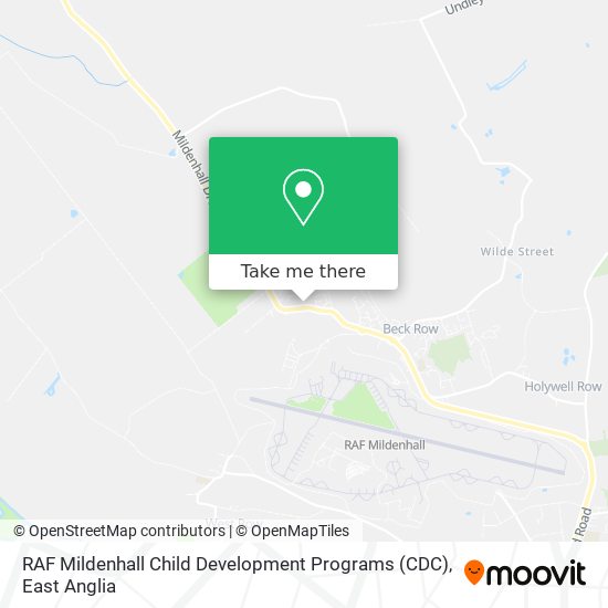RAF Mildenhall Child Development Programs (CDC) map
