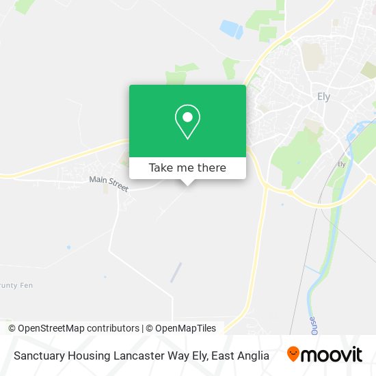 Sanctuary Housing Lancaster Way Ely map