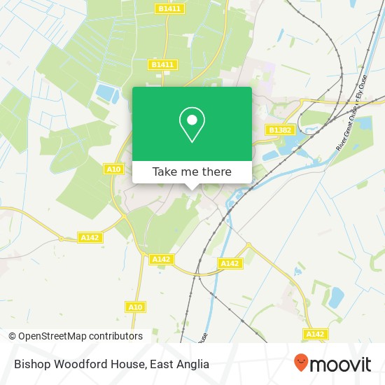 Bishop Woodford House map