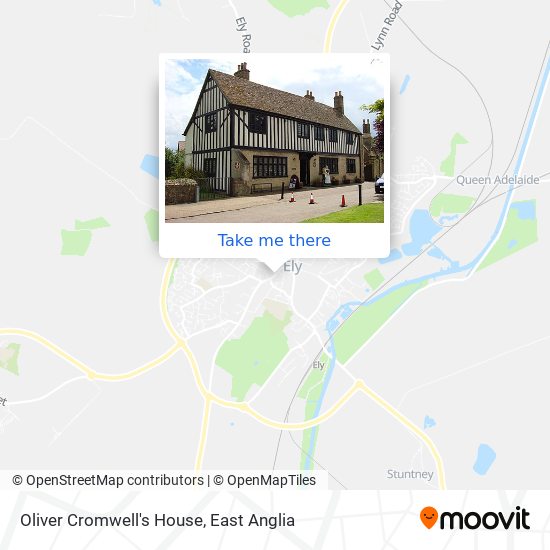 Oliver Cromwell's House map
