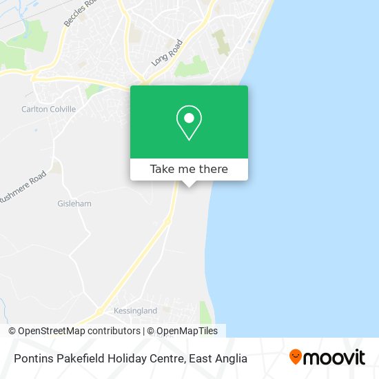 Pontins Pakefield Holiday Centre map