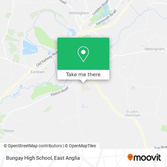 Bungay High School map