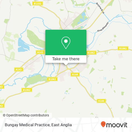 Bungay Medical Practice map