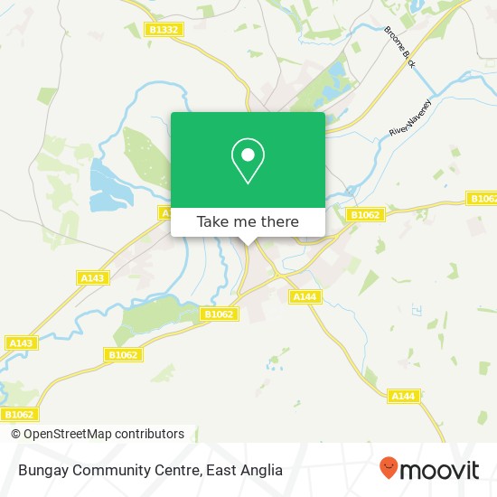 Bungay Community Centre map