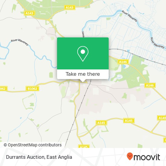 Durrants Auction map