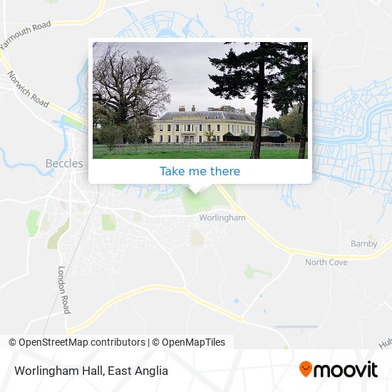 Worlingham Hall map