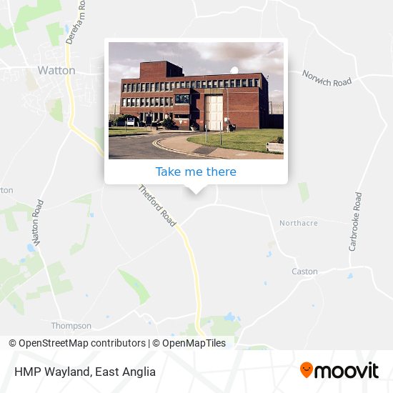 HMP Wayland map