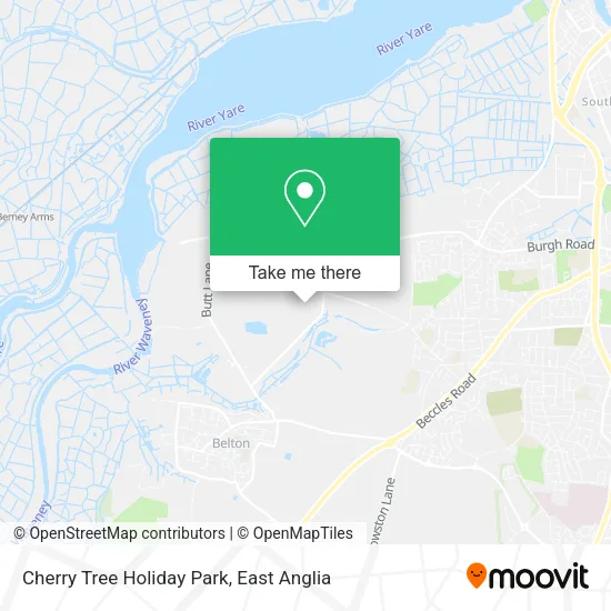Cherry Tree Holiday Park map
