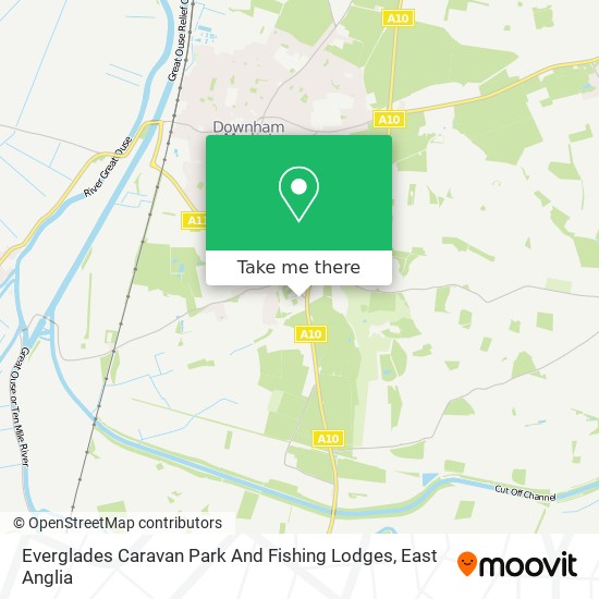 Everglades Caravan Park And Fishing Lodges map