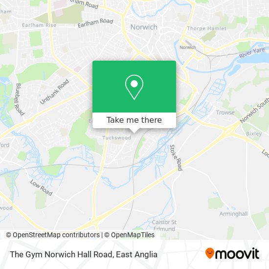 The Gym Norwich Hall Road map