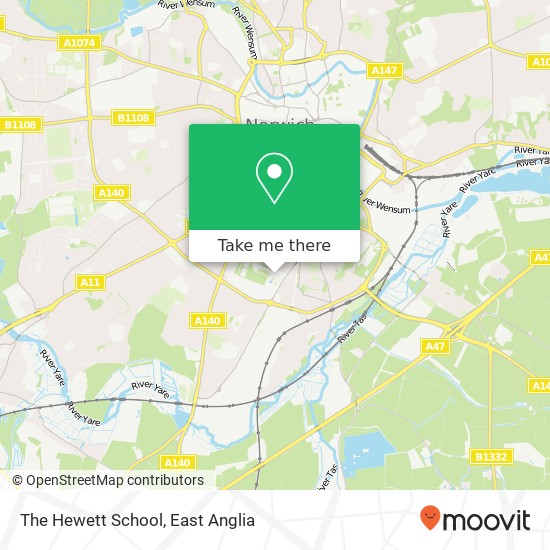 The Hewett School map