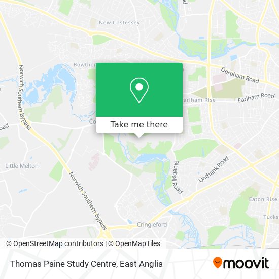Thomas Paine Study Centre map