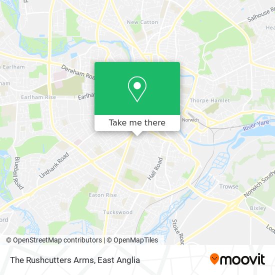 The Rushcutters Arms map