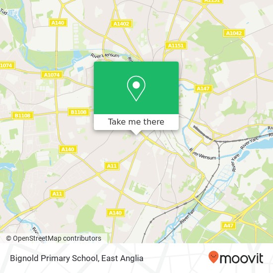 Bignold Primary School map