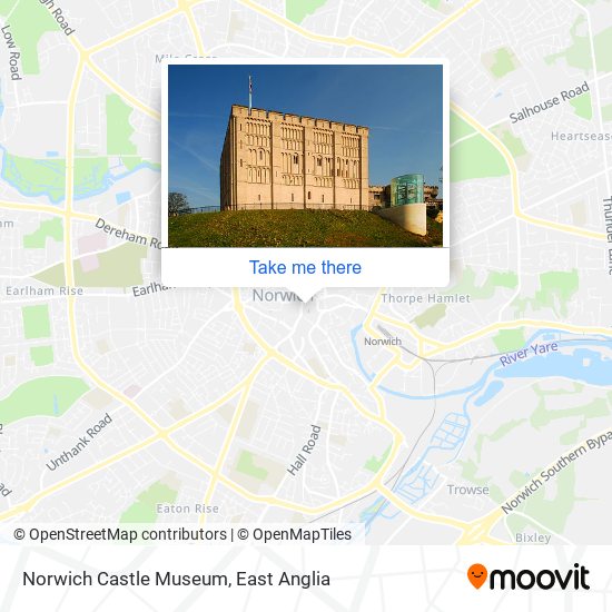 Norwich Castle Museum map