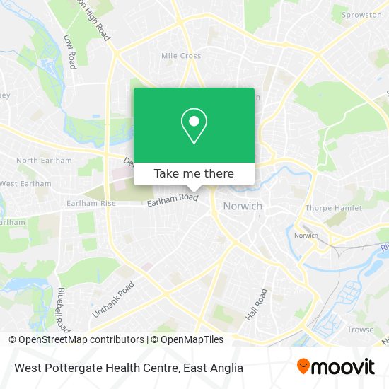 West Pottergate Health Centre map