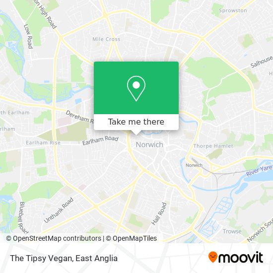 The Tipsy Vegan map