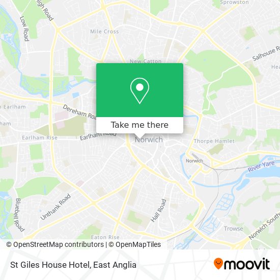 St Giles House Hotel map