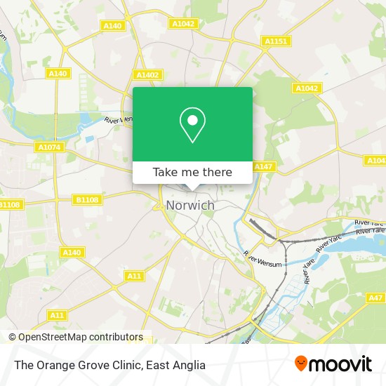 The Orange Grove Clinic map