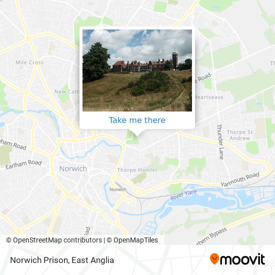 Norwich Prison map