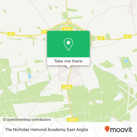 The Nicholas Hamond Academy map