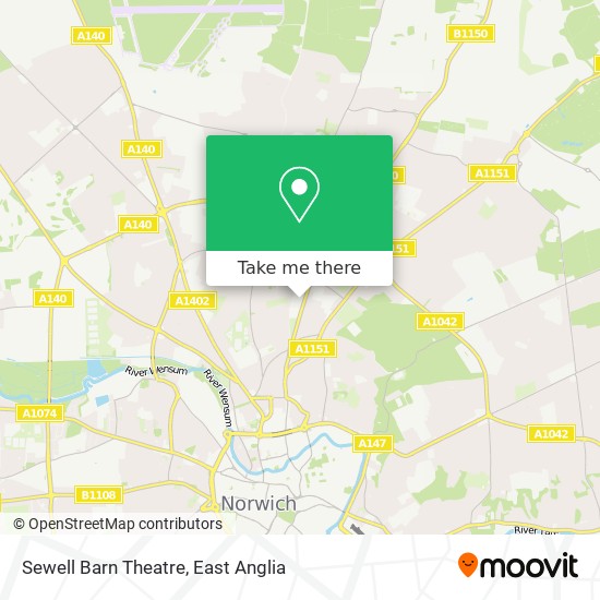 Sewell Barn Theatre map