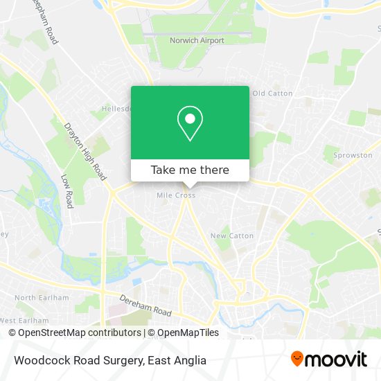 Woodcock Road Surgery map