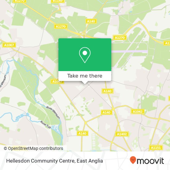 Hellesdon Community Centre map