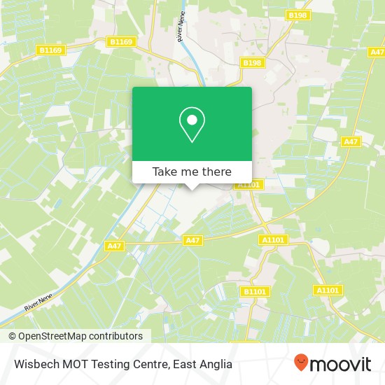 Wisbech MOT Testing Centre map
