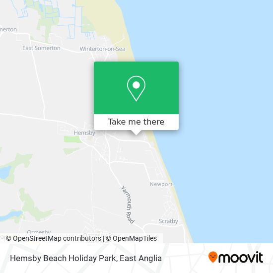 Hemsby Beach Holiday Park map