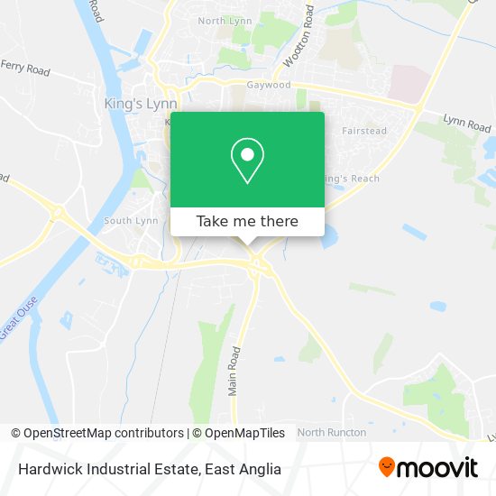 Hardwick Industrial Estate map