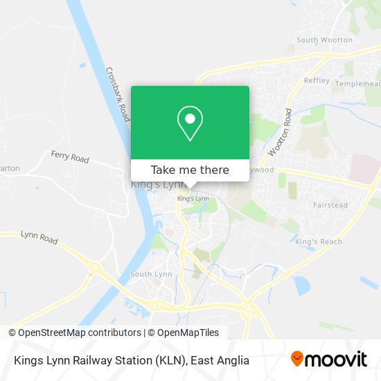 Kings Lynn Railway Station (KLN) map