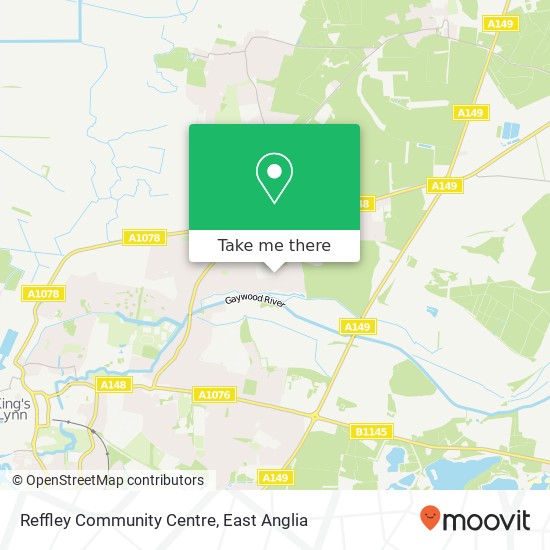 Reffley Community Centre map