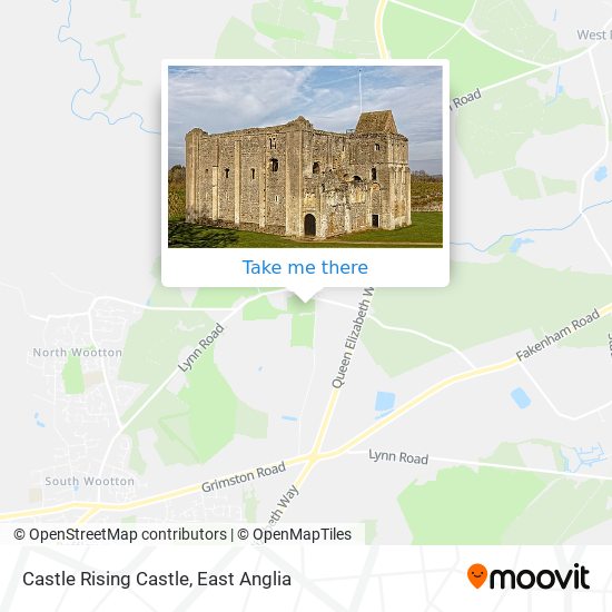 Castle Rising Castle map