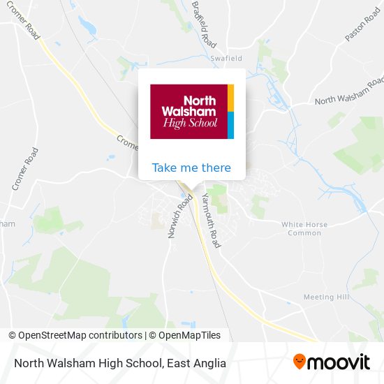 North Walsham High School map