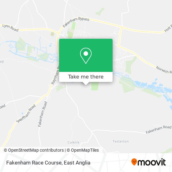 Fakenham Race Course map
