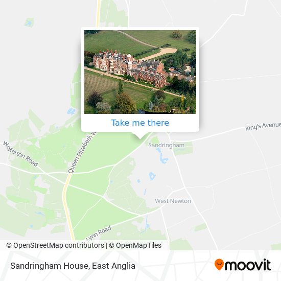 Sandringham House map