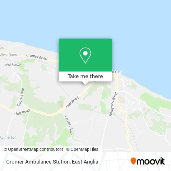 Cromer Ambulance Station map